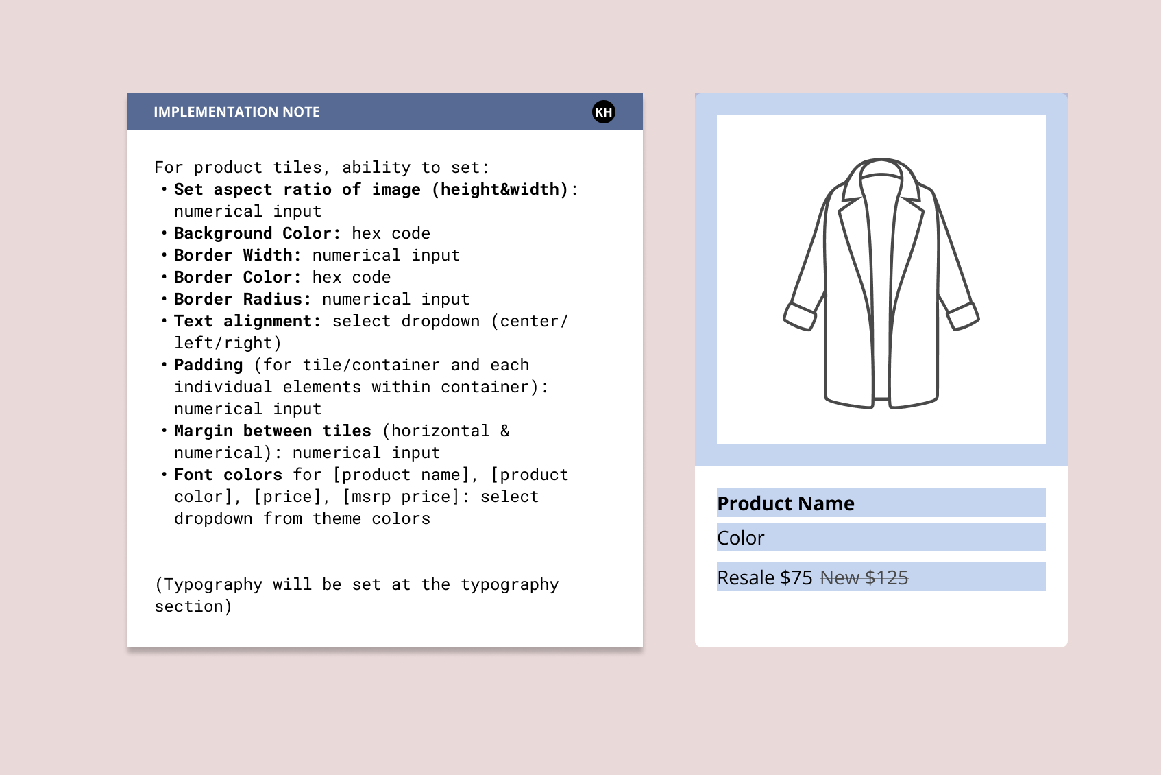 product tile config